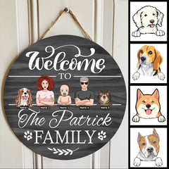 Welcome Door Signs, Gifts For Pet Lovers, Welcome To The Family Custom Wooden Signs, Custom Housewarming Gifts