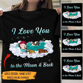 I love you to the moon and back - dogs/cats personalized T-Shirt TS-GH149