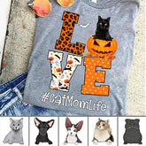 Love Cat Mom Life Halloween personalized T-Shirt TS-TU203