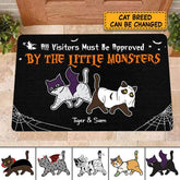 All Visitors Must Be Approved by The Monster personalized Cat doormat DM-TU10
