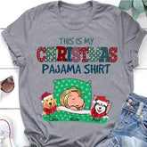 Funny Christmas Pajama Shirt Personalized Dog T-Shirt TS-PT511