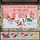 All Guests Must Be Approved By The Cats Personalized Cat Doormat DM-NB559