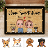 Home Sweet Home Valentine Personalized Dog Doormat DM-PT1161