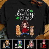 One Lucky Mama Personalized Dog T-shirt TS-NN1258