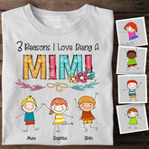The Reason I Love Being A Grandma Personalized T-shirt TS-NB1534