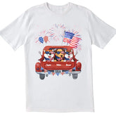 Independence Day Fireworks - Personalized T-Shirt, 4th Of July Dog T-Shirt