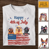Happy 4th Of July - Personalized T-Shirt - 4th July TS - PT3839