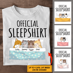 Official Sleepshirt personalized cat T-Shirt TS-TU174