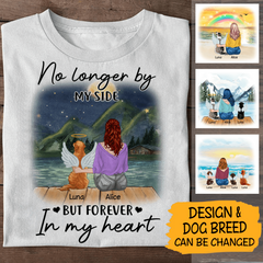No Longer by my side Personalized Dog in Heaven T-Shirt TS-TU216