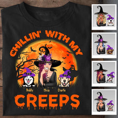 Chillin' With My Creeps Personalized T-shirt TS-NB1789