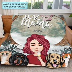 Personalized Blanket - Gift For Mom - Fur Mama