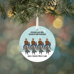 Personalized Ornament, Horse Riding Partners - Couple And Friends Gift, Christmas Gift For Horse Lovers