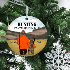 Hunting Partners For Life - Personalized Hunting Christmas Ornament, Gift for Hunters, Hunting Family