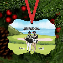 Personalized Ornament, Golf Couple, Sisters And Friends, Christmas Gift For Golf Lovers