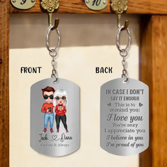 Custom Personalized Couple Aluminum Keychain - 
 Gift Idea For Couple/Valentine's Day - I Believe In You