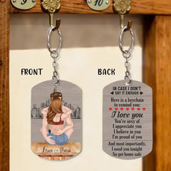 Custom Personalized Sexy Couple Aluminum Keychain - Gift Idea For Couple/Valentine's Day - I Need You Tonight