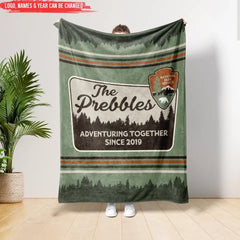 National Parks Anniversary - Personalized Blanket, Gift For Camping Lovers - BL49