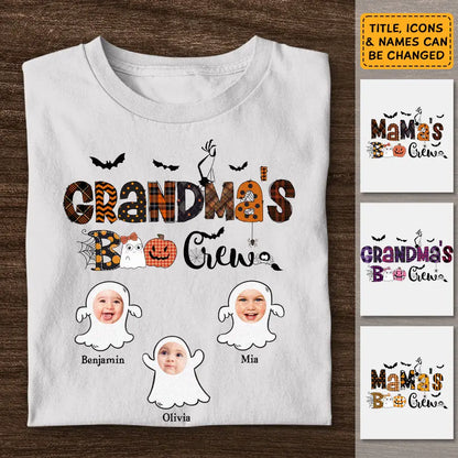 Grandma , Mama's Boo Crew - Personalized T-Shirt - Happy Halloween TS-TT3882