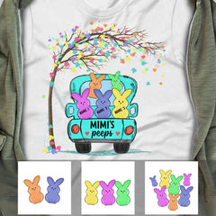 Personalized Grandma Peeps Easter T Shirt FB61 81O57