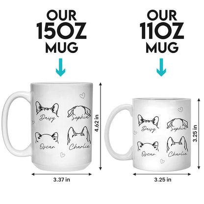 Just A Girl Who Loves Pets - Dog & Cat Personalized Custom Mug - Gift For Pet Owners, Pet Lovers